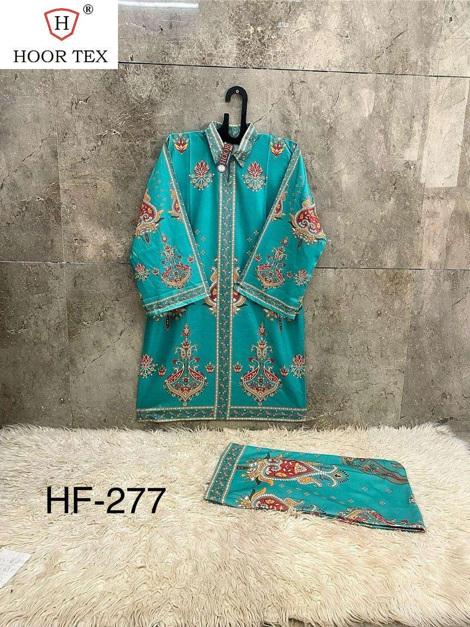 Hf 273 Karachi Print Hoor Tex Co Ord Set Manufacturer India