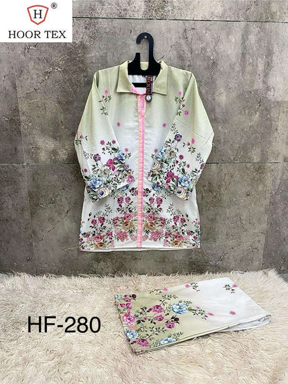 Hf 273 Karachi Print Hoor Tex Co Ord Set Manufacturer India