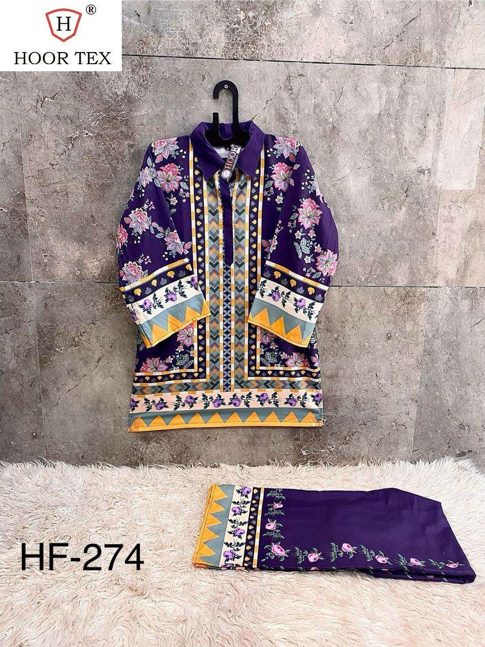 Hf 273 Karachi Print Hoor Tex Co Ord Set Manufacturer India