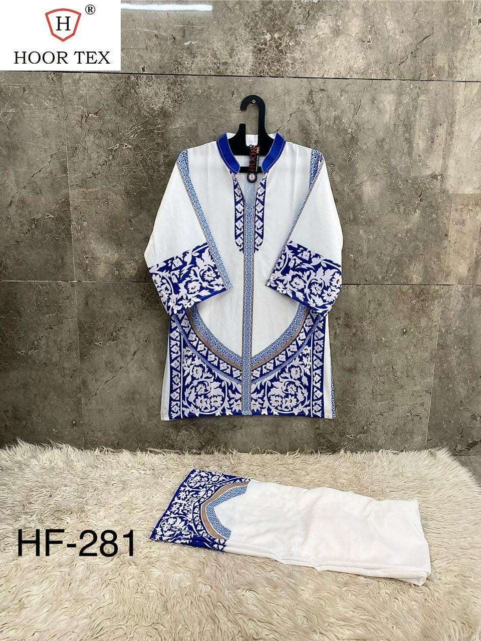 Hf 273 Karachi Print Hoor Tex Co Ord Set Manufacturer India