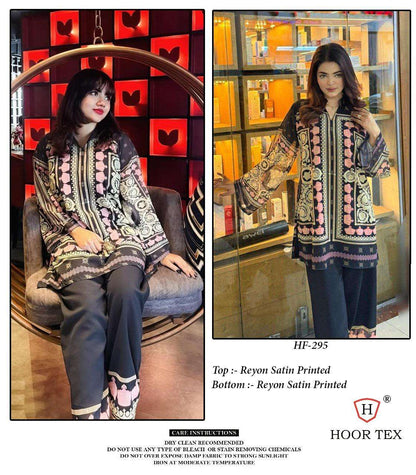 Hf 290-299 Karachi Hoor Tex Reyon Co Ord Set Wholesale