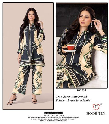 Hf 290-299 Karachi Hoor Tex Reyon Co Ord Set Wholesale