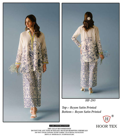 Hf 290-299 Karachi Hoor Tex Reyon Co Ord Set Wholesale