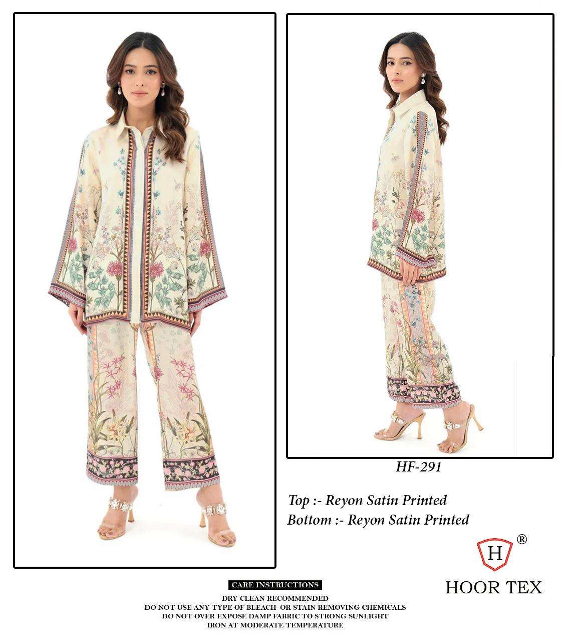 Hf 290-299 Karachi Hoor Tex Reyon Co Ord Set Wholesale