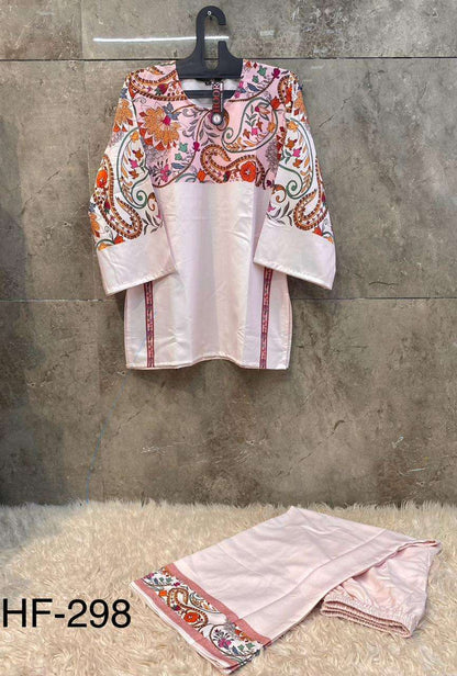 Hf 290-299 Karachi Hoor Tex Reyon Co Ord Set Wholesale