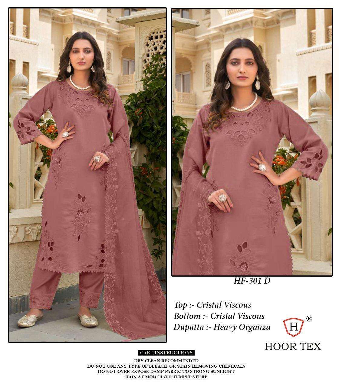 Hf 301 Hoor Tex Viscose Pakistani Readymade Suits Wholesaler India