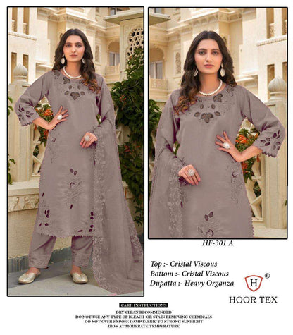 Hf 301 Hoor Tex Viscose Pakistani Readymade Suits Wholesaler India