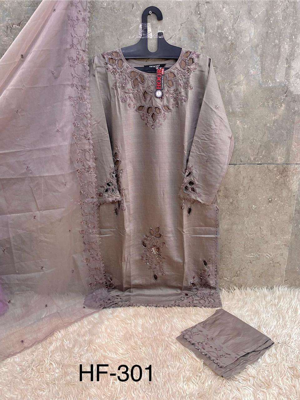 Hf 301 Hoor Tex Viscose Pakistani Readymade Suits Wholesaler India