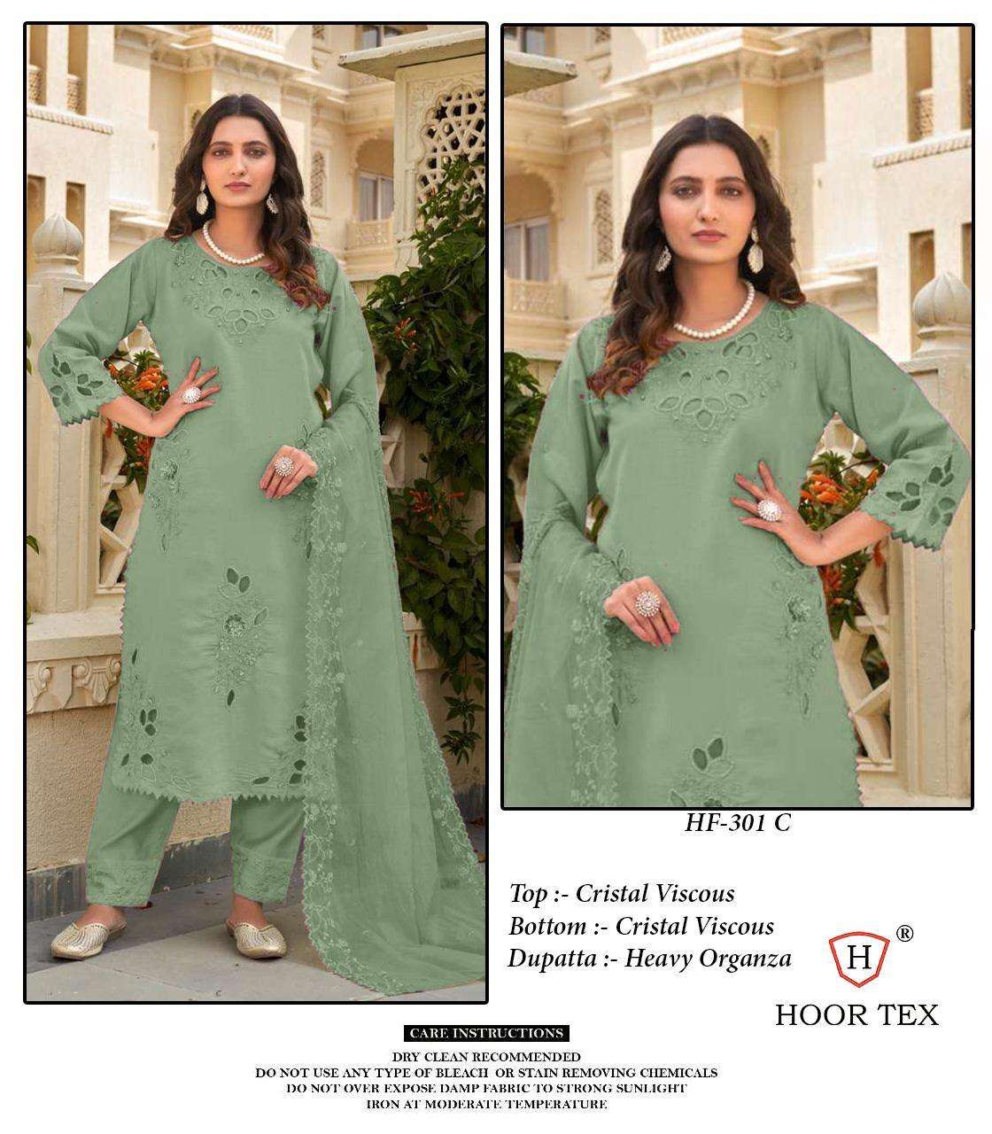 Hf 301 Hoor Tex Viscose Pakistani Readymade Suits Wholesaler India