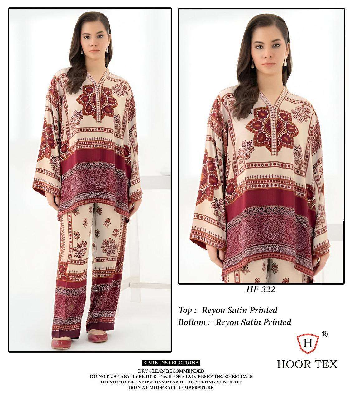 Hf 317 To 326 Karachi Hoor Tex Reyon Co Ord Set Manufacturer Gujarat