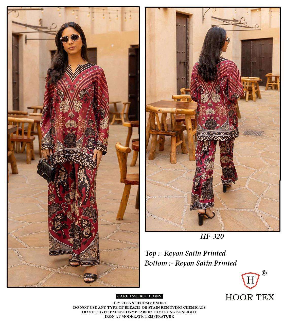 Hf 317 To 326 Karachi Hoor Tex Reyon Co Ord Set Manufacturer Gujarat