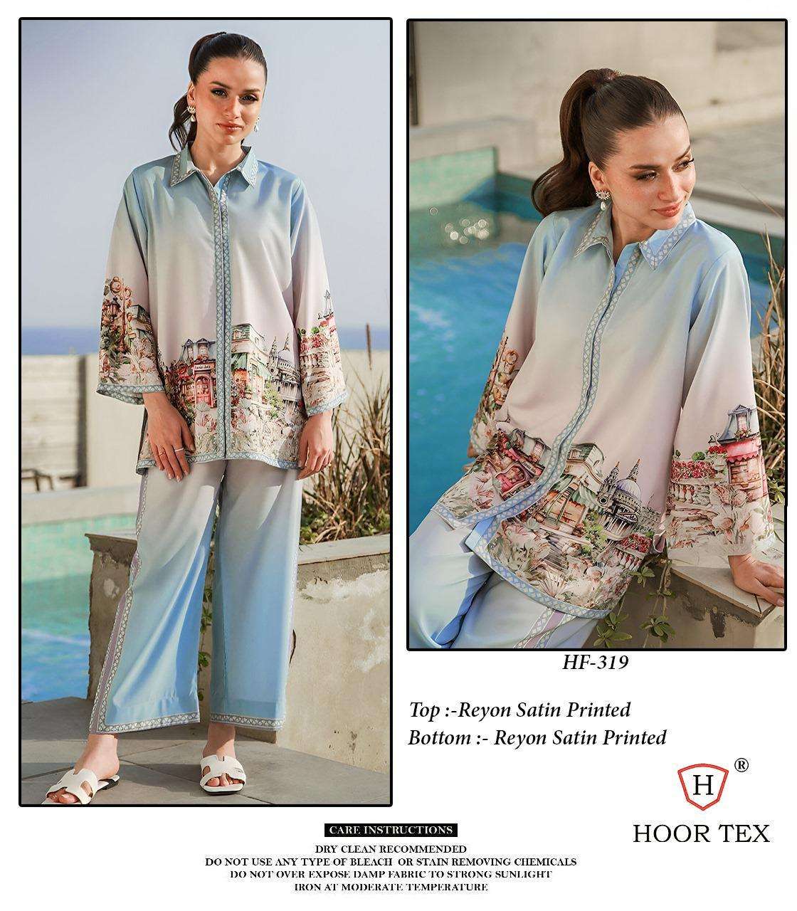 Hf 317 To 326 Karachi Hoor Tex Reyon Co Ord Set Manufacturer Gujarat