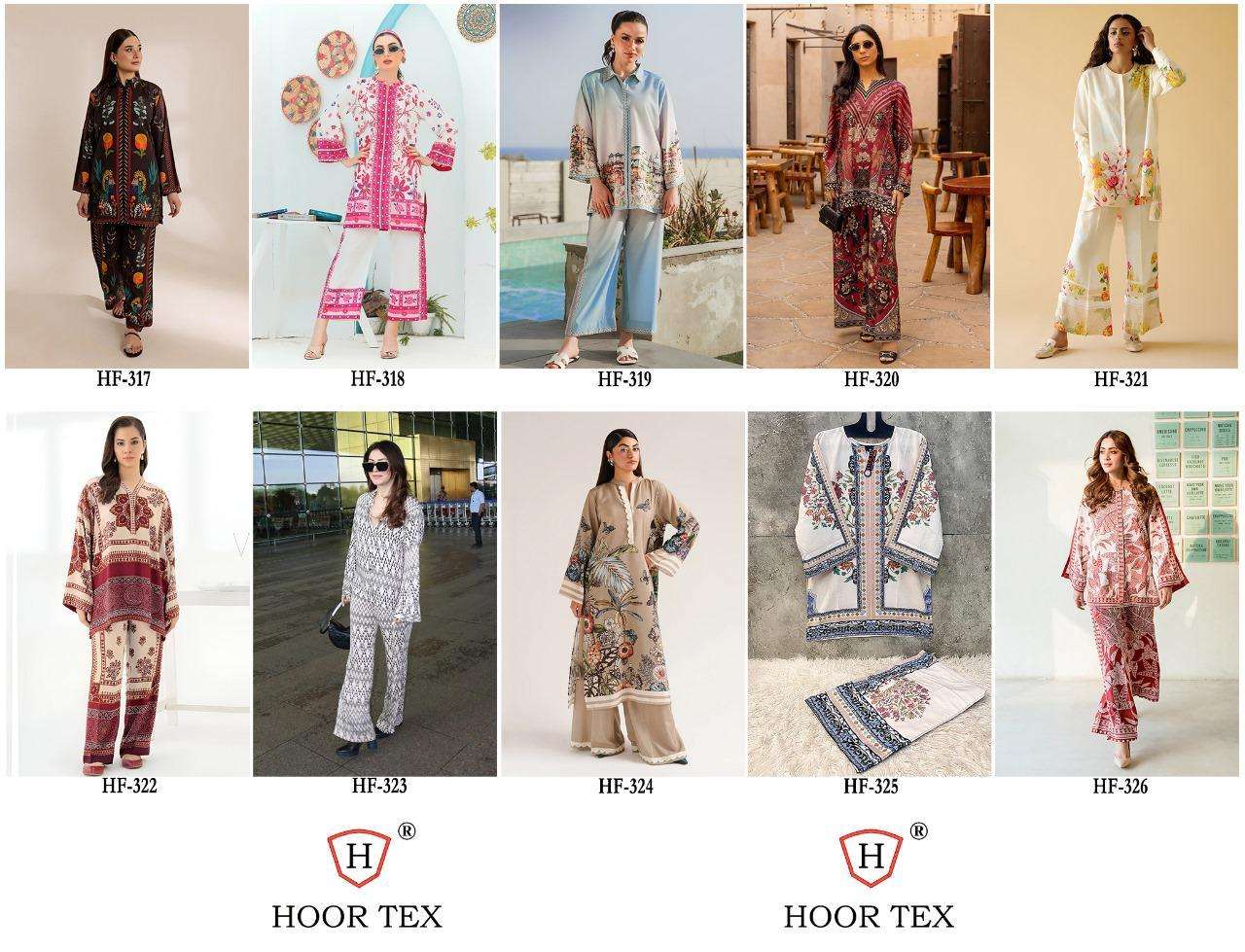 Hf 317 To 326 Karachi Hoor Tex Reyon Co Ord Set Manufacturer Gujarat