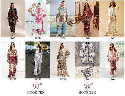 Hf 317 To 326 Karachi Hoor Tex Reyon Co Ord Set Manufacturer Gujarat