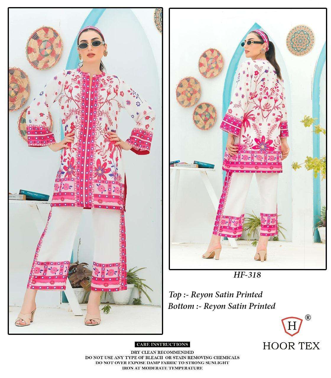 Hf 317 To 326 Karachi Hoor Tex Reyon Co Ord Set Manufacturer Gujarat