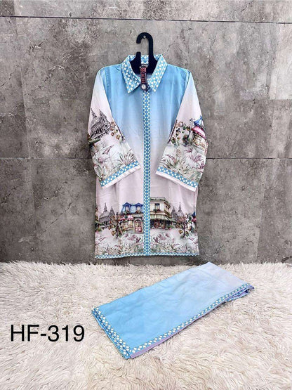 Hf 317 To 326 Karachi Hoor Tex Reyon Co Ord Set Manufacturer Gujarat