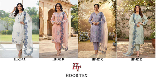 Hf 357 Hoor Tex Viscose Pakistani Readymade Suits Wholesaler Ahmedabad