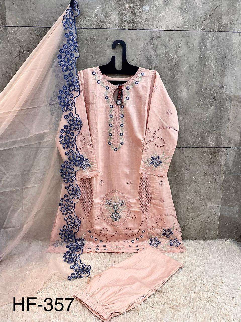 Hf 357 Hoor Tex Viscose Pakistani Readymade Suits Wholesaler Ahmedabad
