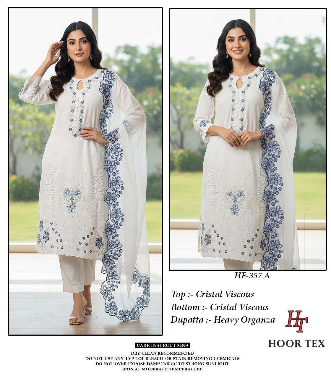 Hf 357 Hoor Tex Viscose Pakistani Readymade Suits Wholesaler Ahmedabad