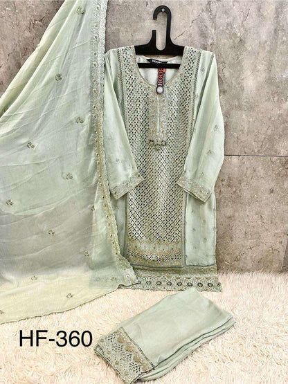 Hf 360 Hoor Tex Chiffon Pakistani Readymade Suits Wholesaler Ahmedabad