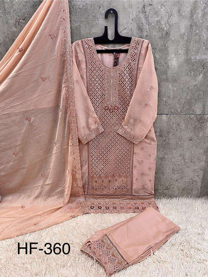 Hf 360 Hoor Tex Chiffon Pakistani Readymade Suits Wholesaler Ahmedabad