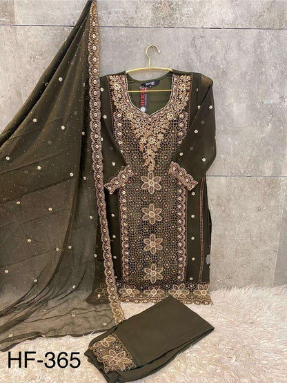 Hf 365 Hoor Tex Georgette Pakistani Readymade Suits Manufacturer Ahmedabad