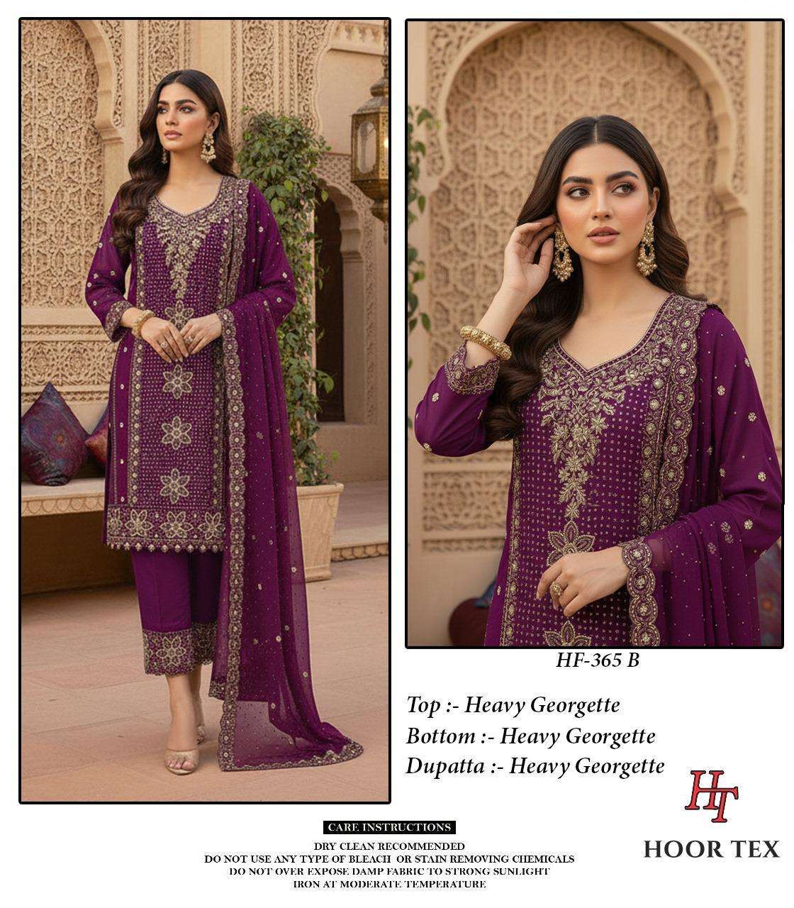 Hf 365 Hoor Tex Georgette Pakistani Readymade Suits Manufacturer Ahmedabad