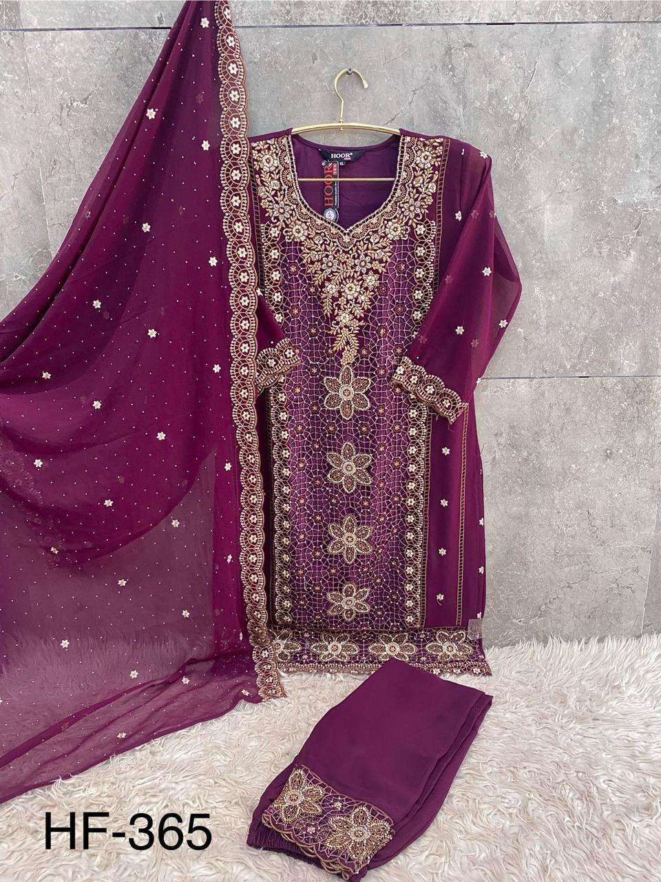 Hf 365 Hoor Tex Georgette Pakistani Readymade Suits Manufacturer Ahmedabad