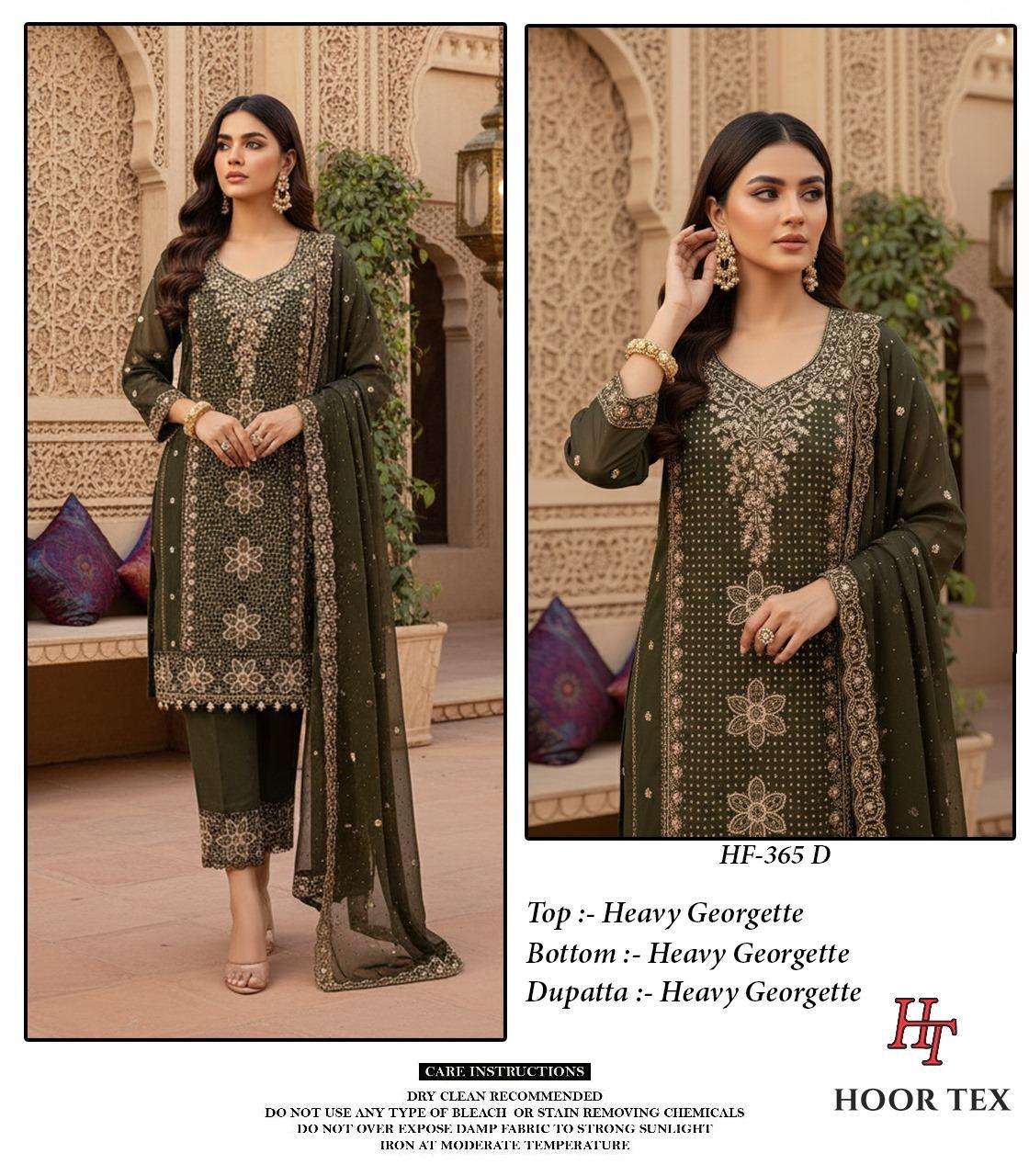 Hf 365 Hoor Tex Georgette Pakistani Readymade Suits Manufacturer Ahmedabad