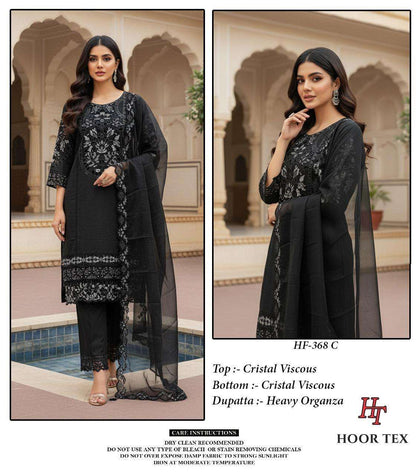 Hf 368 Hoor Tex Viscose Pakistani Readymade Suits Supplier Ahmedabad