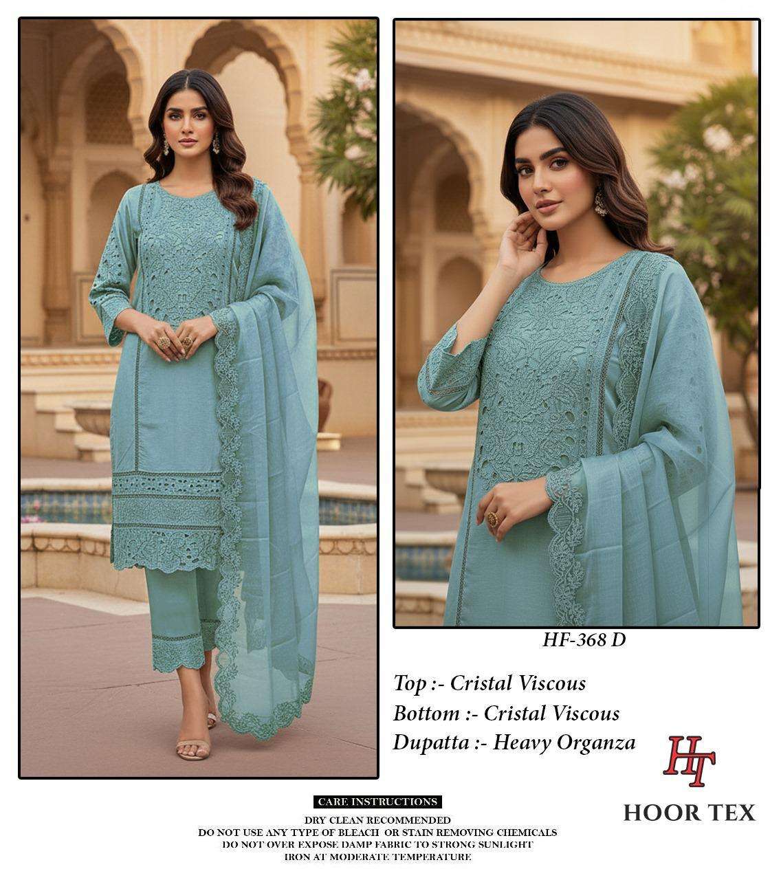 Hf 368 Hoor Tex Viscose Pakistani Readymade Suits Supplier Ahmedabad