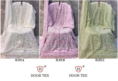 Hf 372 Hoor Tex Fox Georgette Pakistani Salwar Suits Manufacturer India