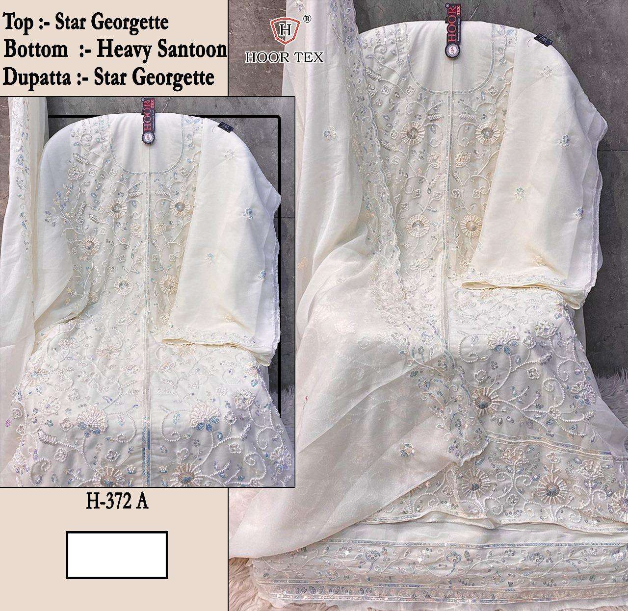 Hf 372 Hoor Tex Fox Georgette Pakistani Salwar Suits Manufacturer India