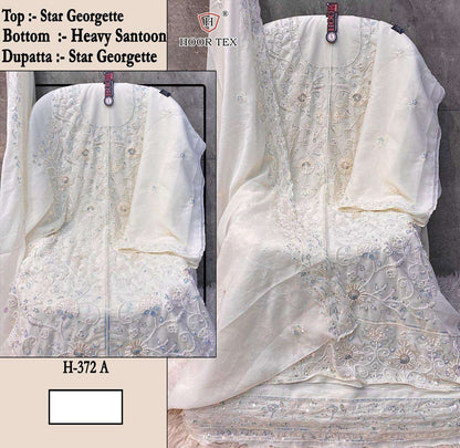 Hf 372 Hoor Tex Fox Georgette Pakistani Salwar Suits Manufacturer India