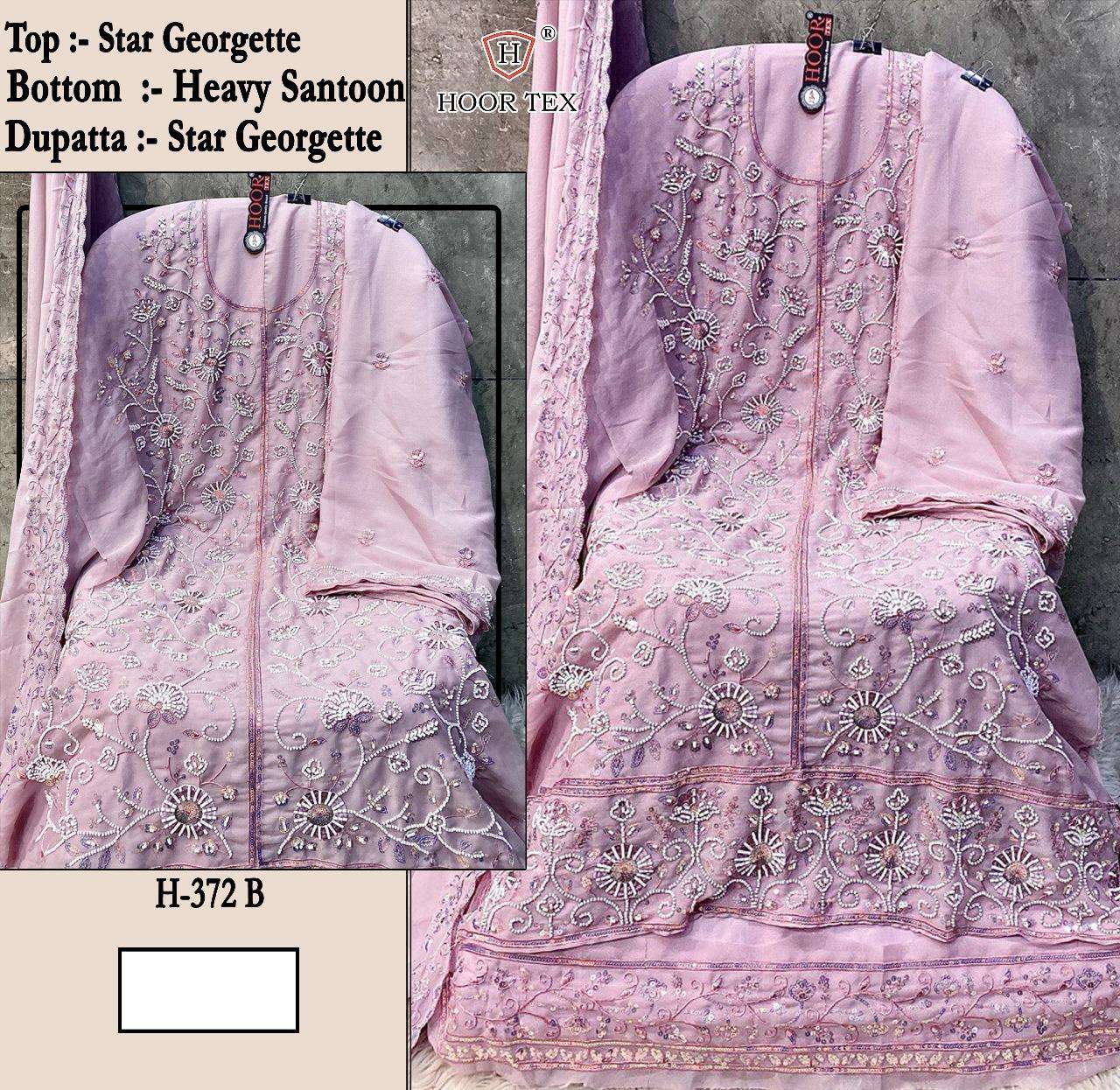 Hf 372 Hoor Tex Fox Georgette Pakistani Salwar Suits Manufacturer India