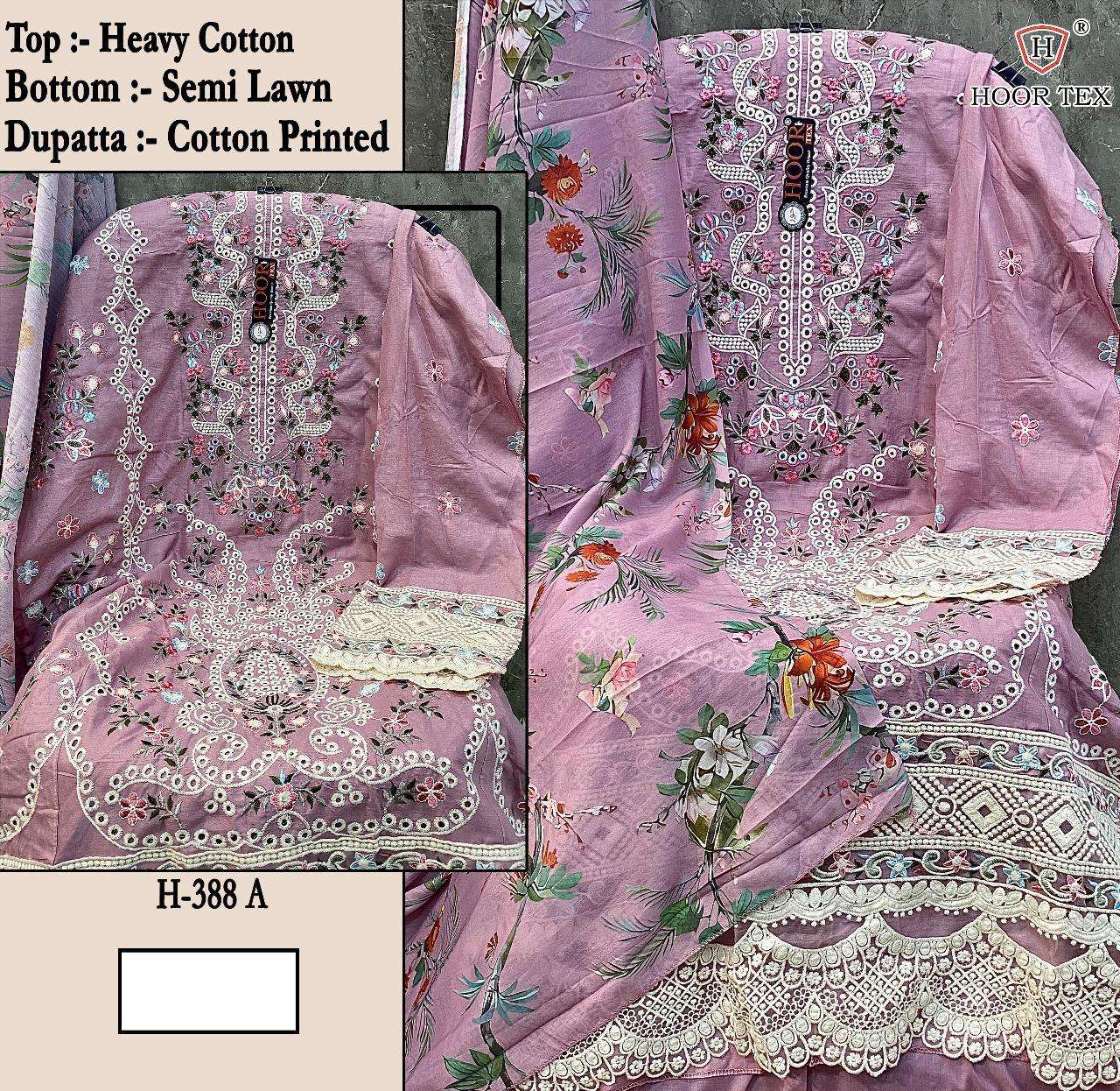 Hf 388 Abcd Hoor Tex Heavy Cotton Pakistani Salwar Suits Manufacturer India