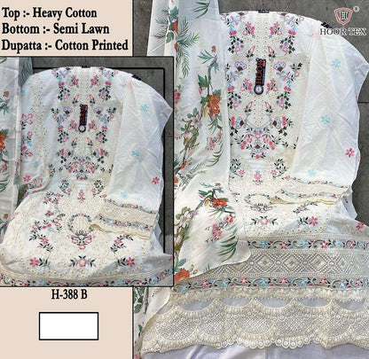Hf 388 Abcd Hoor Tex Heavy Cotton Pakistani Salwar Suits Manufacturer India