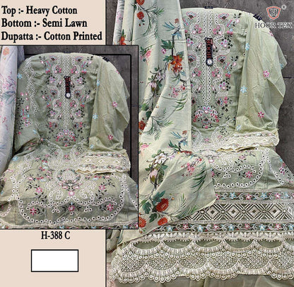 Hf 388 Abcd Hoor Tex Heavy Cotton Pakistani Salwar Suits Manufacturer India