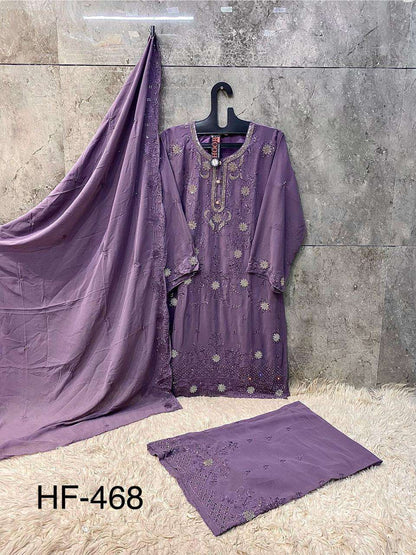 Hf 468 Hoor Tex Georgette Pakistani Readymade Suits Wholesaler Ahmedabad