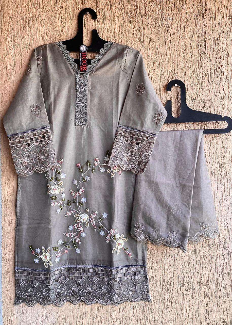 Hf 82 Hoor Tex Organza Pakistani Readymade Suits Supplier
