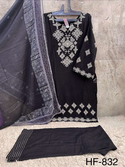 Hf 832 Hoor Tex Reyon Pakistani Readymade Suits Manufacturer Gujarat