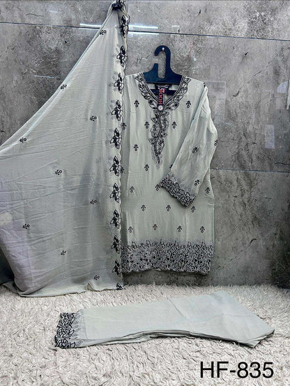 Hf 835 Hoor Tex Georgette Pakistani Readymade Suits Supplier India