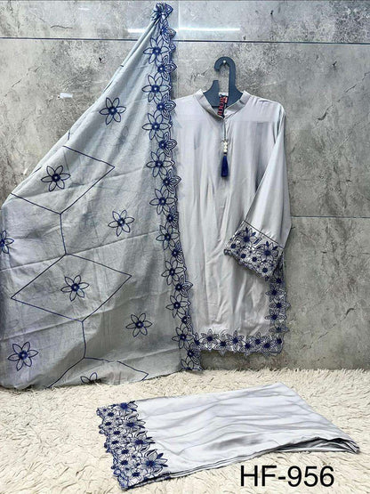 Hf 956 Hoor Tex Reyon Pakistani Readymade Suits Supplier Gujarat