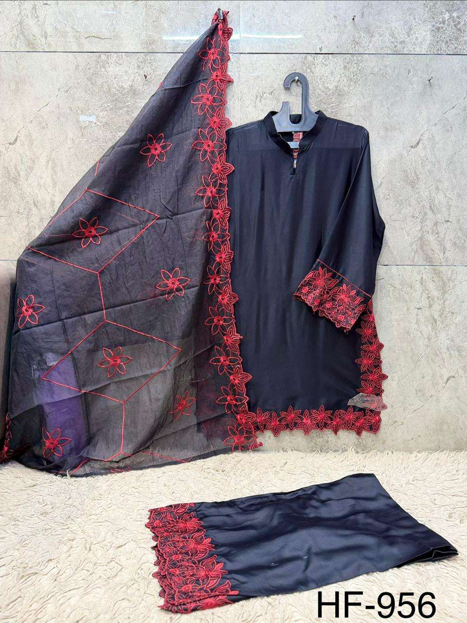 Hf 956 Hoor Tex Reyon Pakistani Readymade Suits Supplier Gujarat