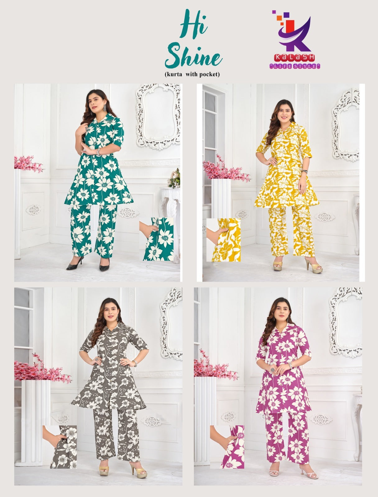 Hi Shine Mlm Kalash Lifestyle Cotton Co Ord Set Supplier India