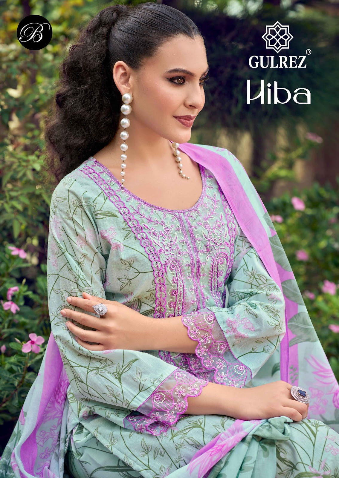 Hiba Gulrez Belliza Designer Studio Cotton Karachi Readymade Suits Supplier