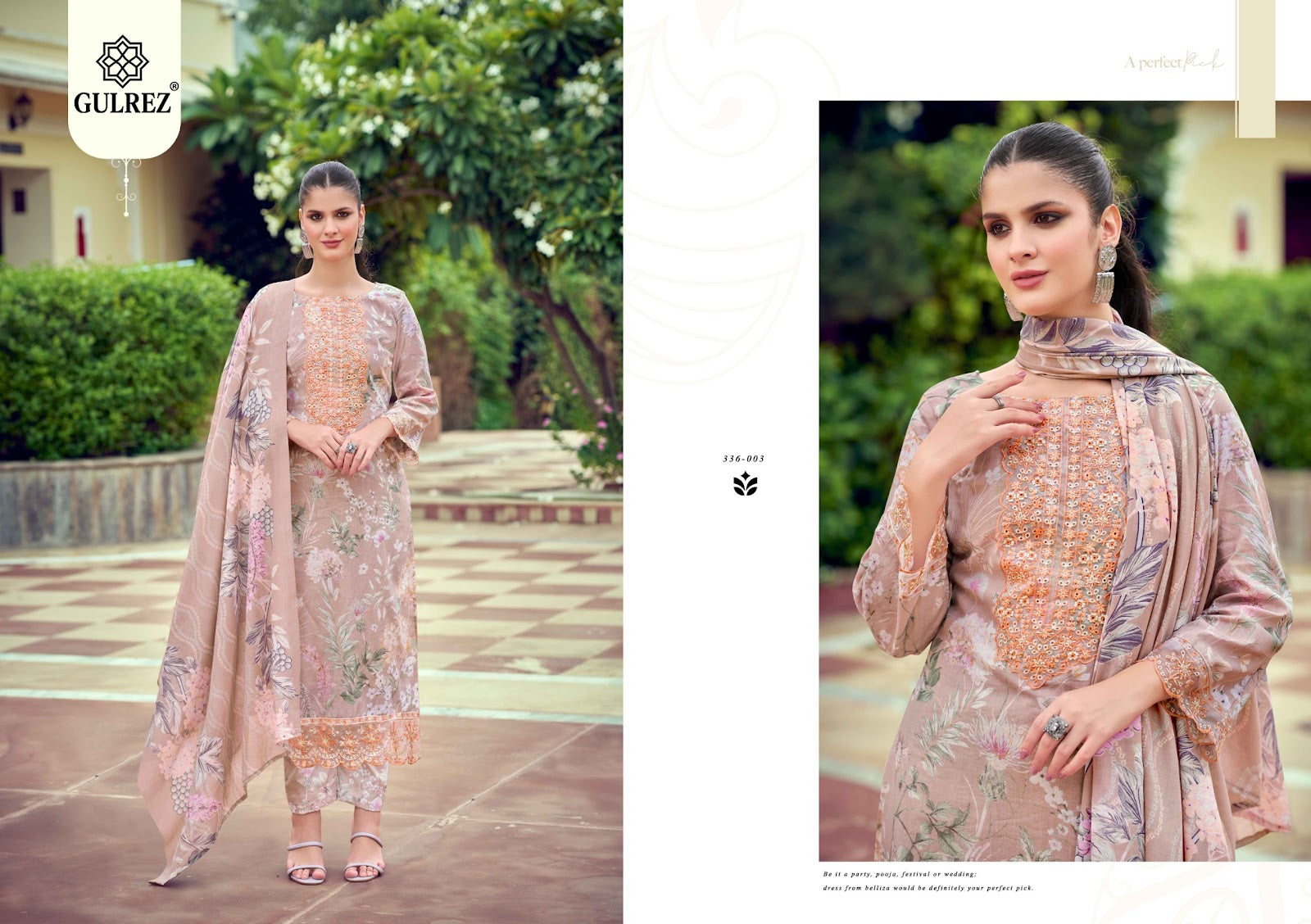 Hiba Gulrez Belliza Designer Studio Cotton Karachi Readymade Suits Supplier