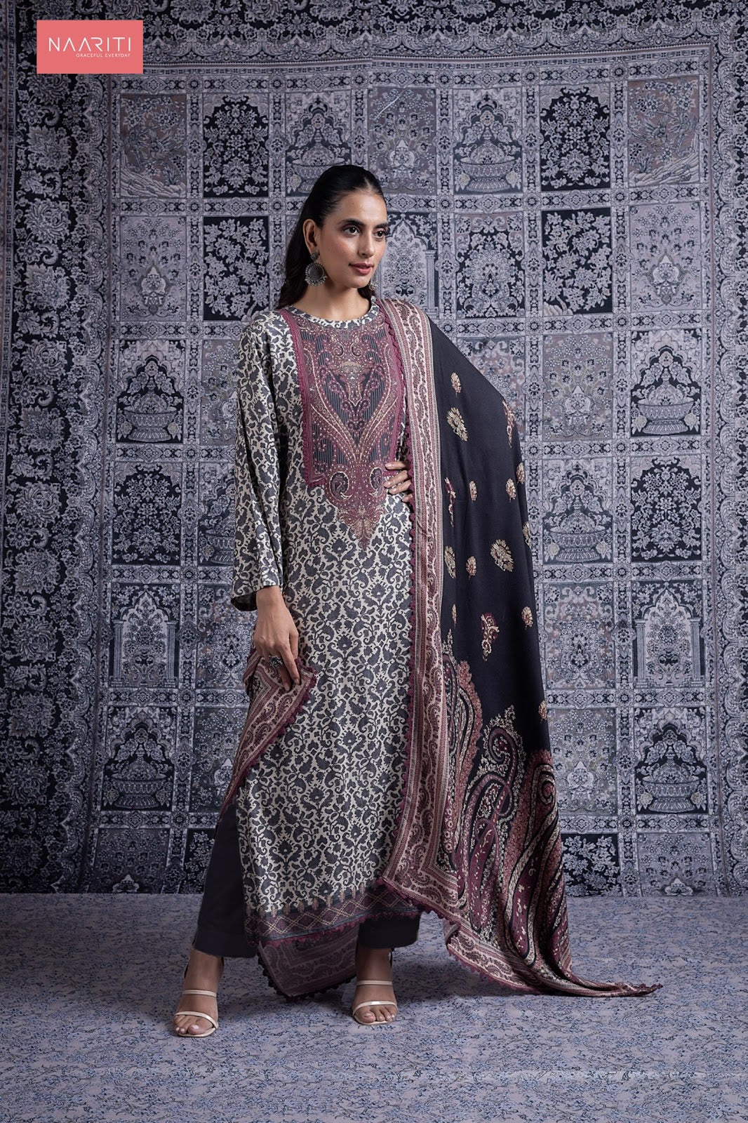 Hiba Naariti Pashmina Suits Manufacturer Ahmedabad