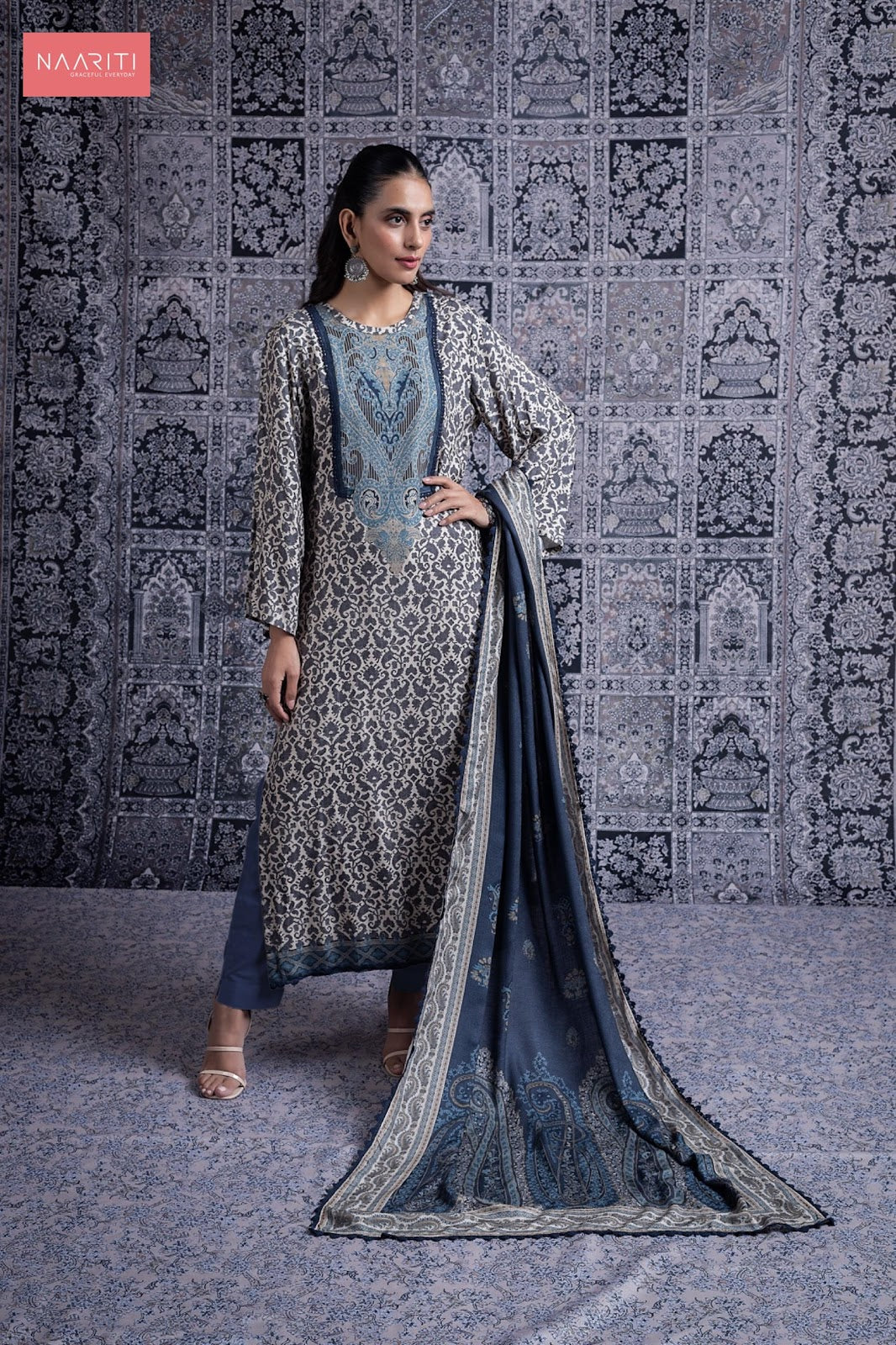 Hiba Naariti Pashmina Suits Manufacturer Ahmedabad