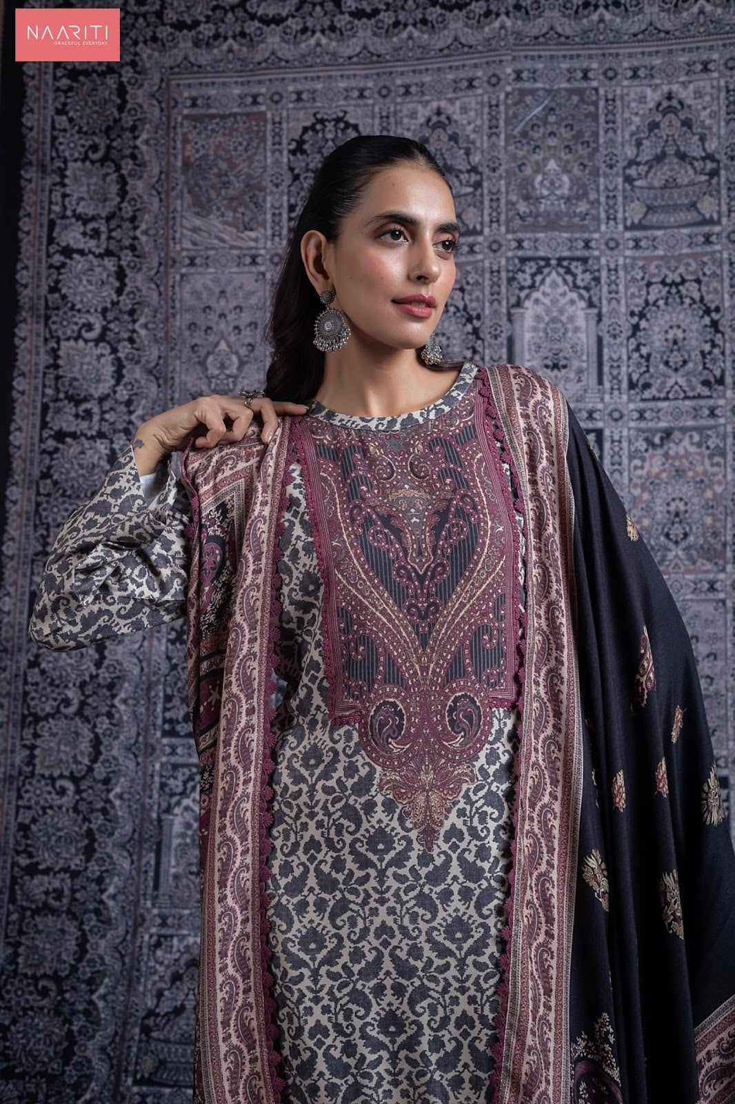 Hiba Naariti Pashmina Suits Manufacturer Ahmedabad